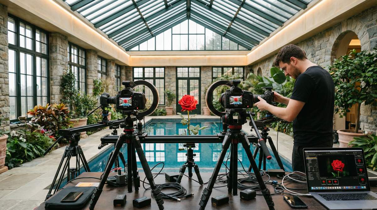 小马拉大车盆景艺术植物视频制作